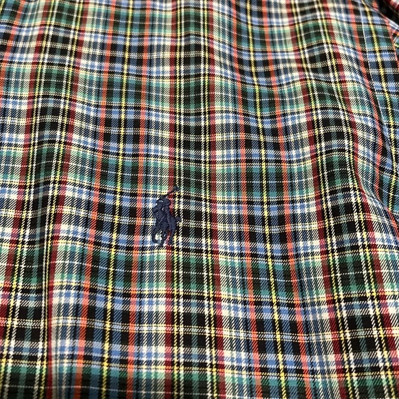 Polo Ralph Lauren Custom Fit LS Men’s Button Down Plaid Shirt Large - Picture 2 of 8